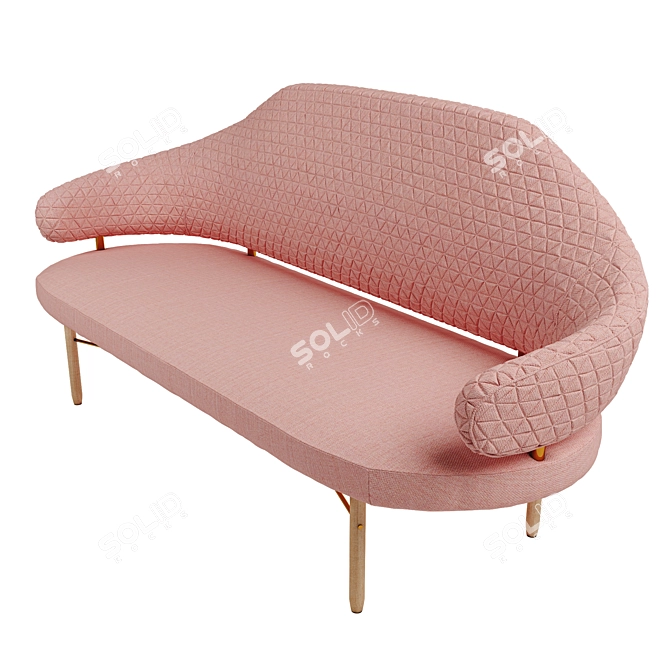 Elegant Simone Sofa: Perfect Blend of Comfort and Style 3D model image 1