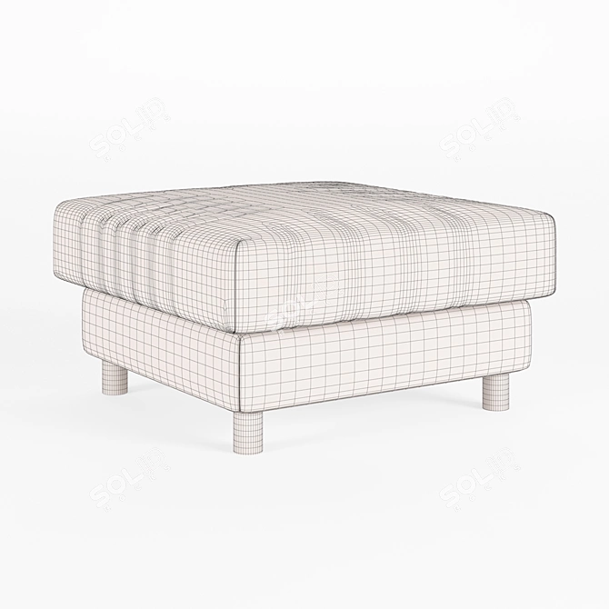 Stylish Ottoman: Versatile Functionality 3D model image 7