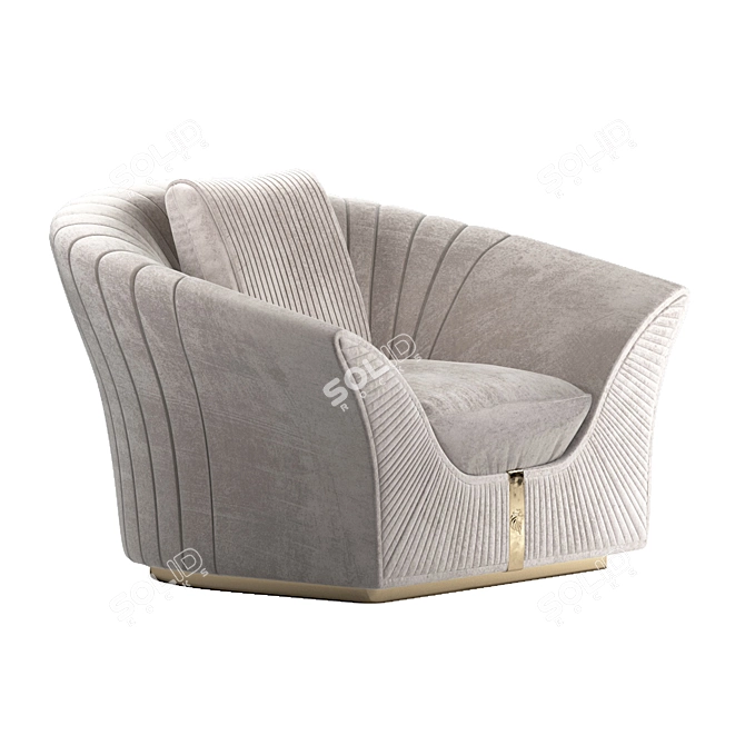 Passion Armchair: Giorgio Collection | Stylish Comfort for Your Home 3D model image 2