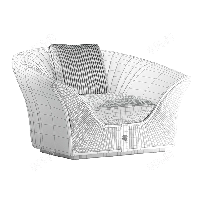 Passion Armchair: Giorgio Collection | Stylish Comfort for Your Home 3D model image 5