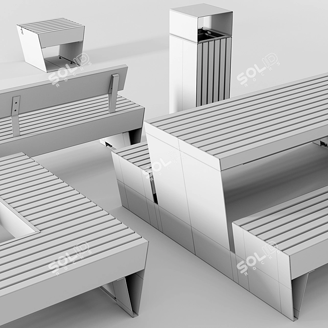 Garden Oasis: Outdoor Furniture Set 3D model image 3