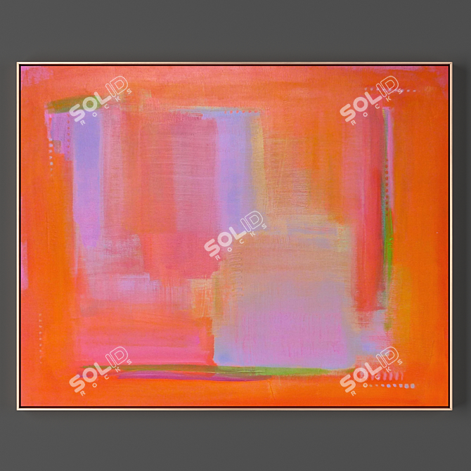 Metal Frame Painting Collection 3D model image 1