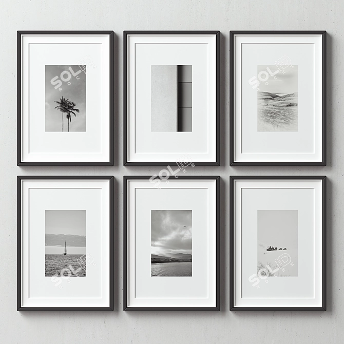 Stylish Frame Set - 124 3D model image 2