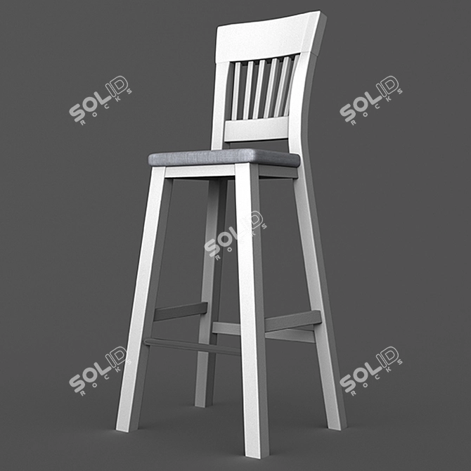 Wood Art Ukraine Rines Bar Stool 3D model image 1