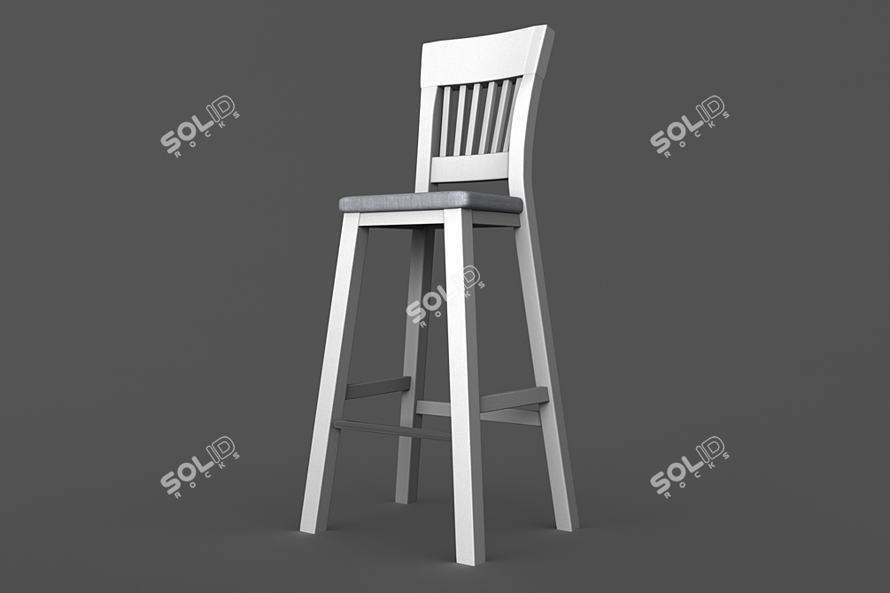 Wood Art Ukraine Rines Bar Stool 3D model image 2