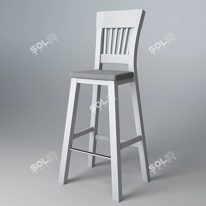 Wood Art Ukraine Rines Bar Stool 3D model image 5