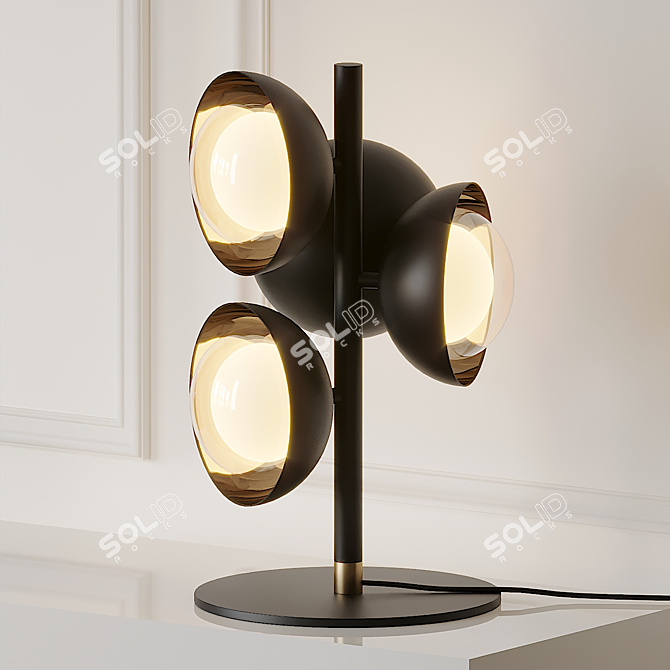 Elegant Muse Table Lamp 3D model image 1