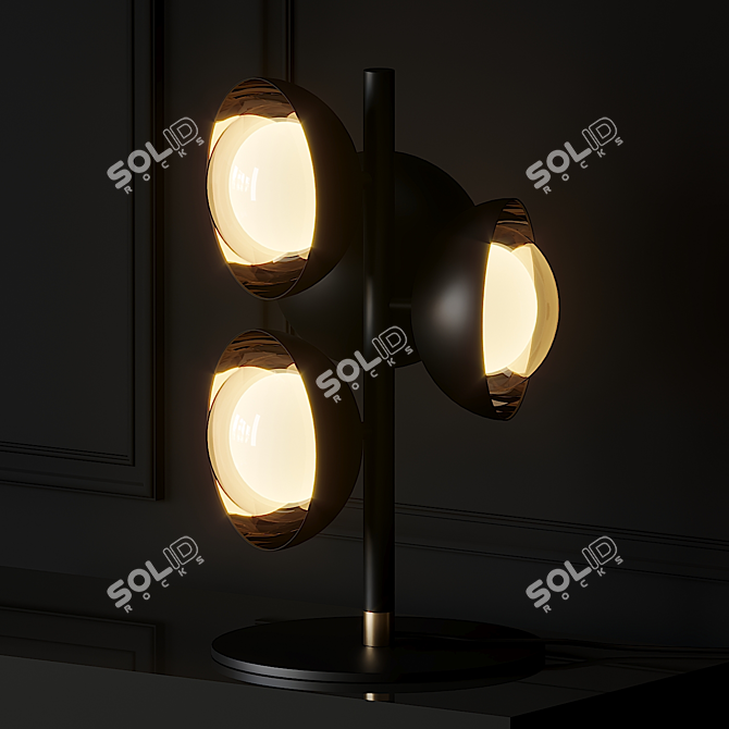 Elegant Muse Table Lamp 3D model image 2