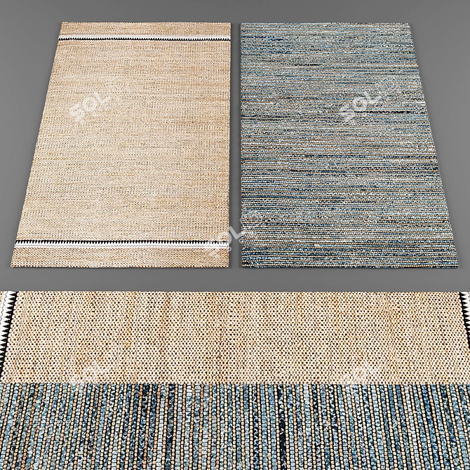 Luxury Froy Rugs: Dazzling Collection 3D model image 1