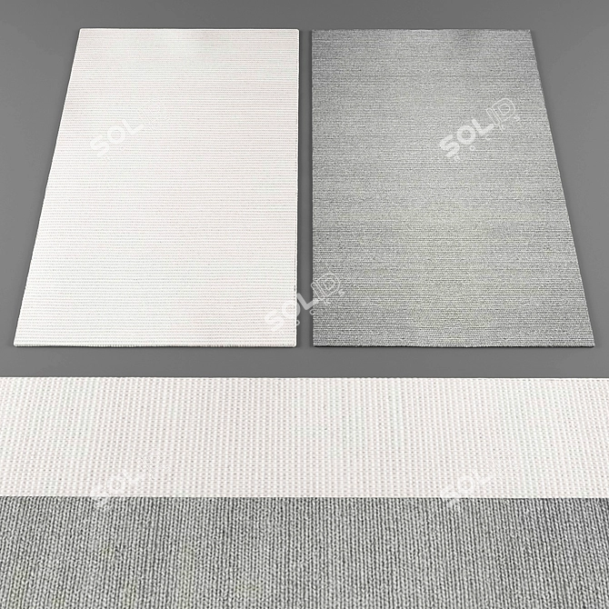 Luxury Froy Rugs: Dazzling Collection 3D model image 2