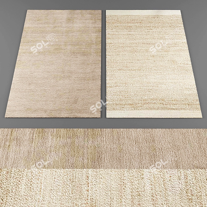 Luxury Froy Rugs: Dazzling Collection 3D model image 3