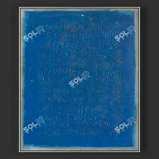 Metal Frame Painting Collection 3D model image 1