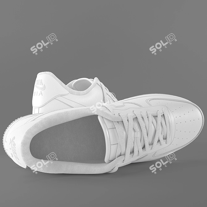 Nike Air Force 1: Realistic Model 3D model image 2