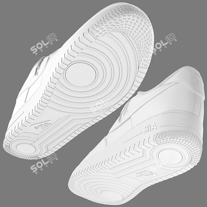 Nike Air Force 1: Realistic Model 3D model image 4