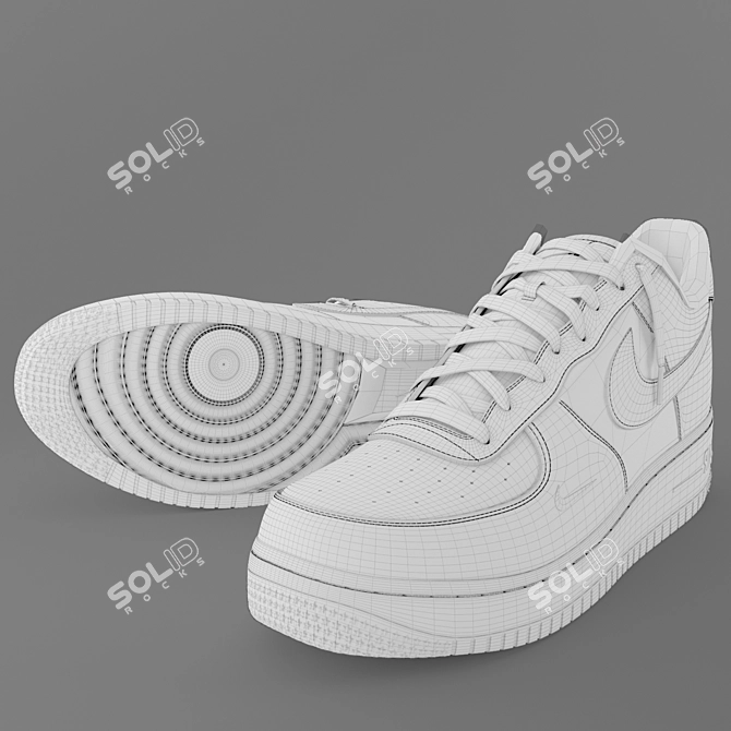 Nike Air Force 1: Realistic Model 3D model image 5