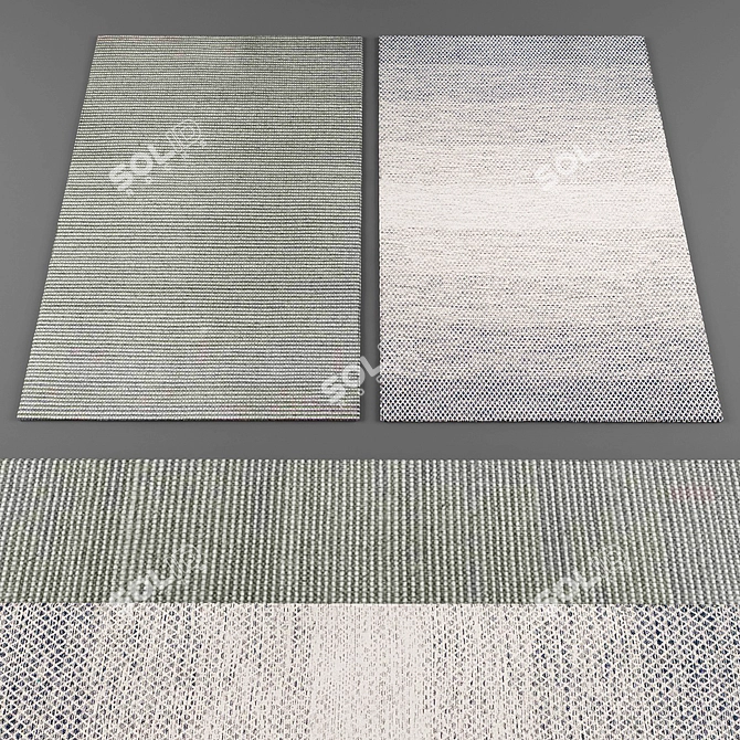 Elegant Froy Rugs Collection 3D model image 3