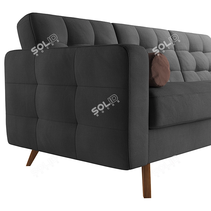 Nappa Corner: Compact Comfort with Sleep Function 3D model image 3