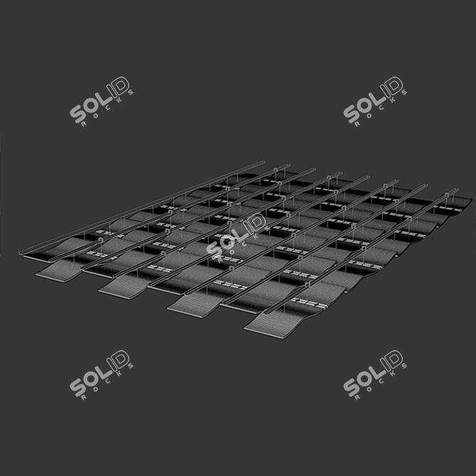 Modular Geometry Suspended Ceiling 3D model image 5