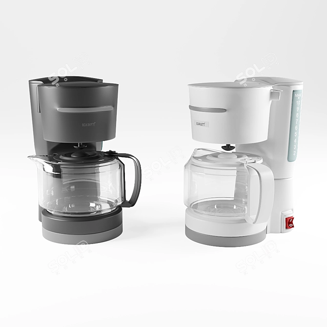 Premium Coffee Machine: Elegant Design, Superior Performance 3D model image 1
