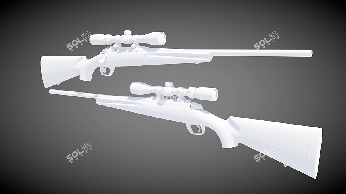 Remington 783 Sniper Rifle 3D model image 1