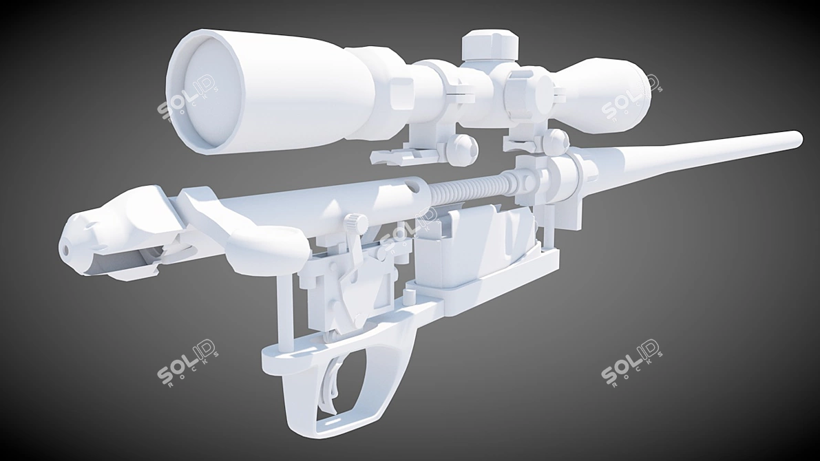 Remington 783 Sniper Rifle 3D model image 3