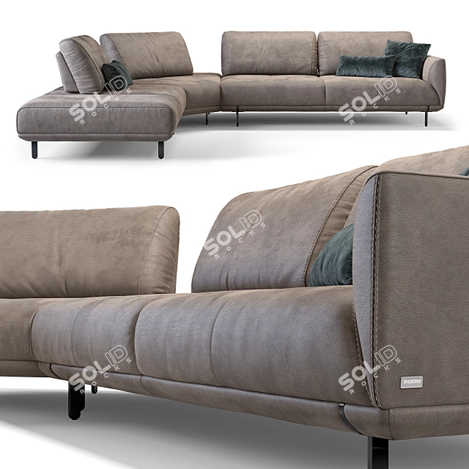  Elegant Assago Sofa by Nicoline 3D model image 1