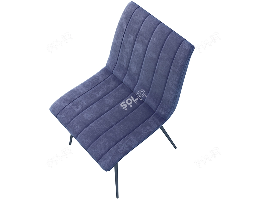 Velvet Grey Dublin Chair 3D model image 5