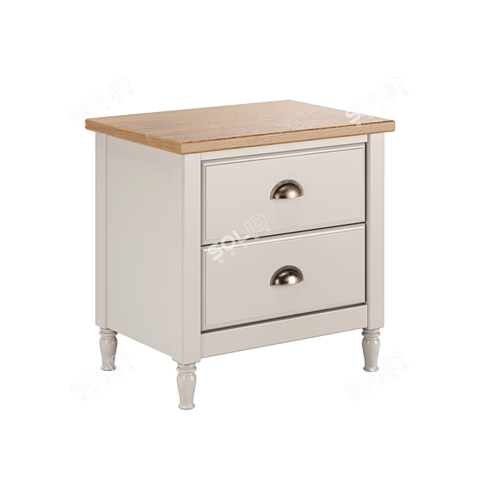 Modern Bedside Table with Albi Collection Design 3D model image 2