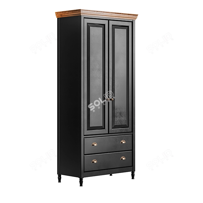Albi Dresser: Chic and Functional 3D model image 1