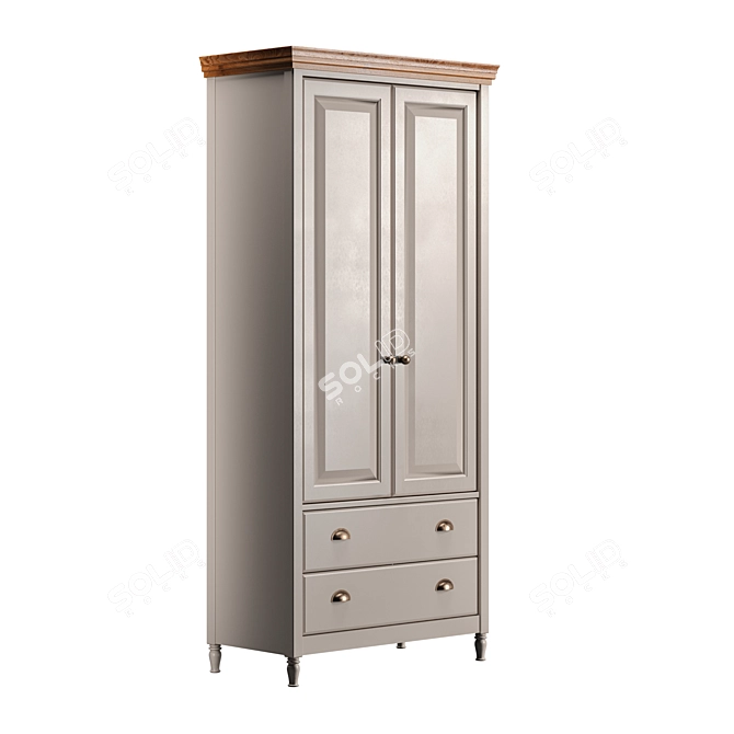 Albi Dresser: Chic and Functional 3D model image 2