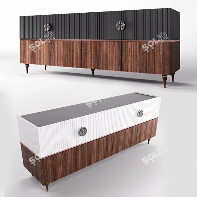 Stylish Dogtas Montana Console 3D model image 1