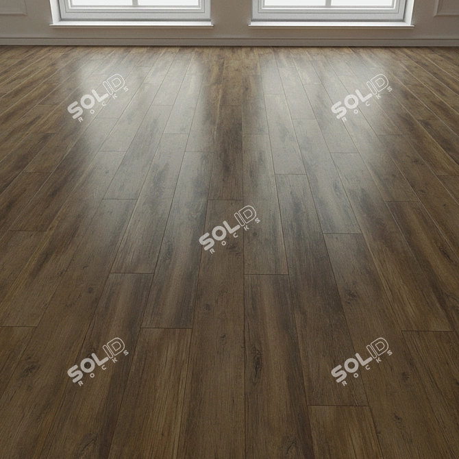 Natural Wood Laminate Flooring 3D model image 1