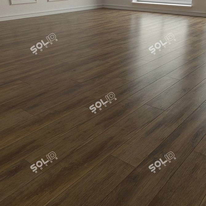 Natural Wood Laminate Flooring 3D model image 2