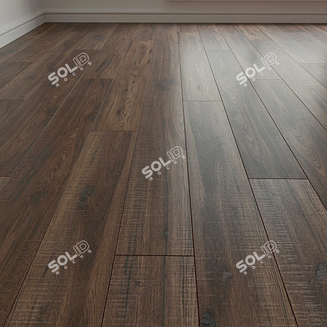 Natural Wood Parquet Laminate 3D model image 2