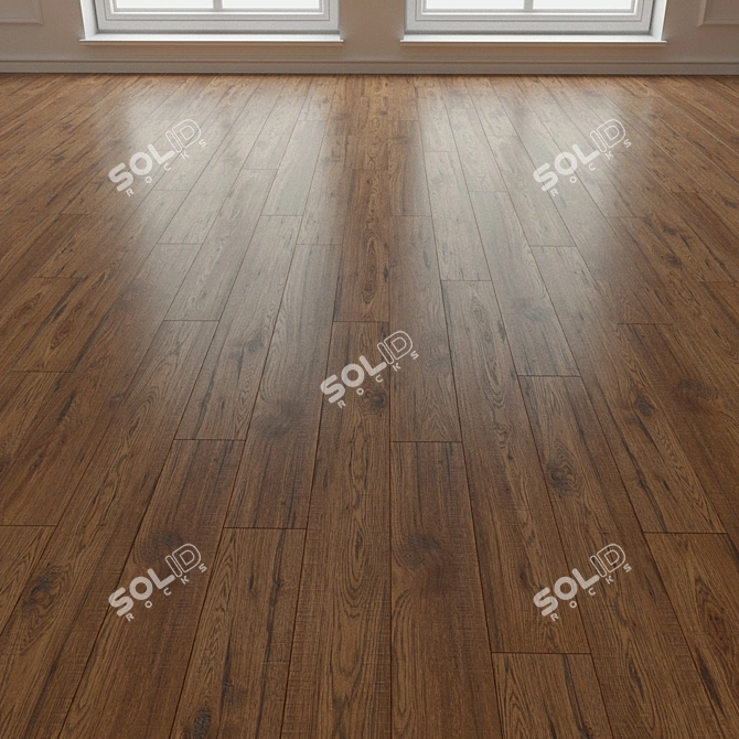 197 Natural Wood Laminate Parquet 3D model image 1