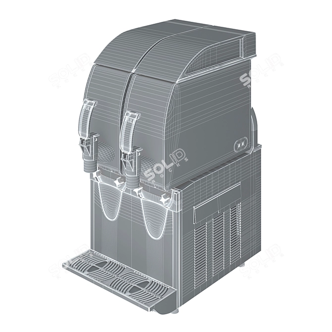 SPM LUCE IPRO 2 M: High-Performance Slush Machine 3D model image 5