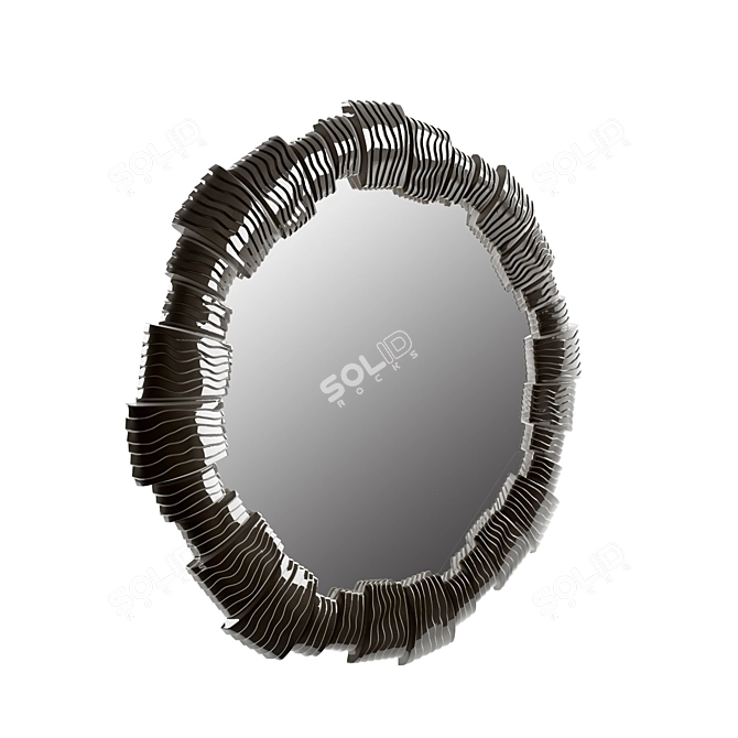 Elegant Mirror with Stand 3D model image 2