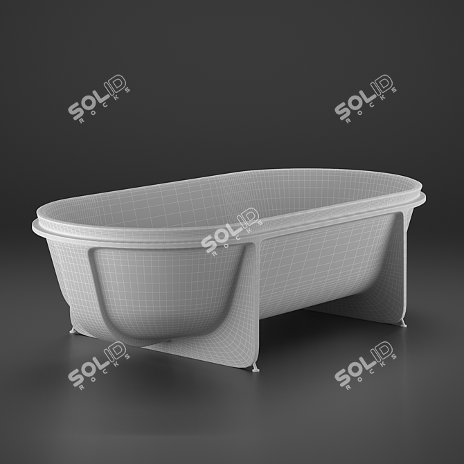 Controstampo Biobased Freestanding Bathtub 3D model image 2