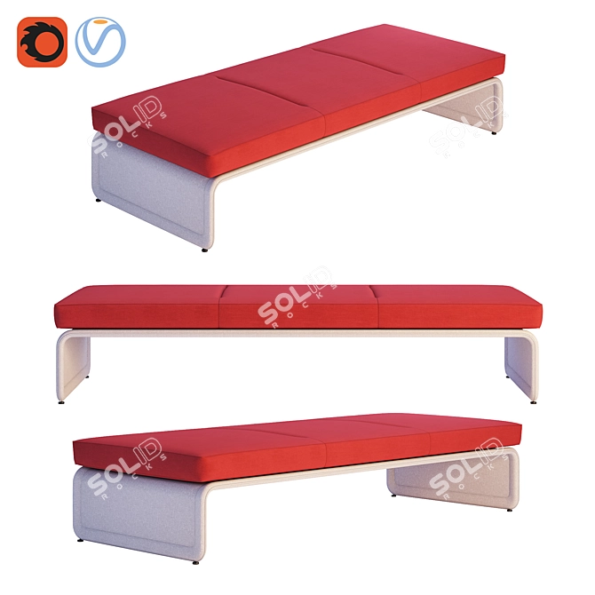 Coalesse - Lagunitas Lounge System Bench
() Modern Seating Solution with Lagunitas Collection 3D model image 3