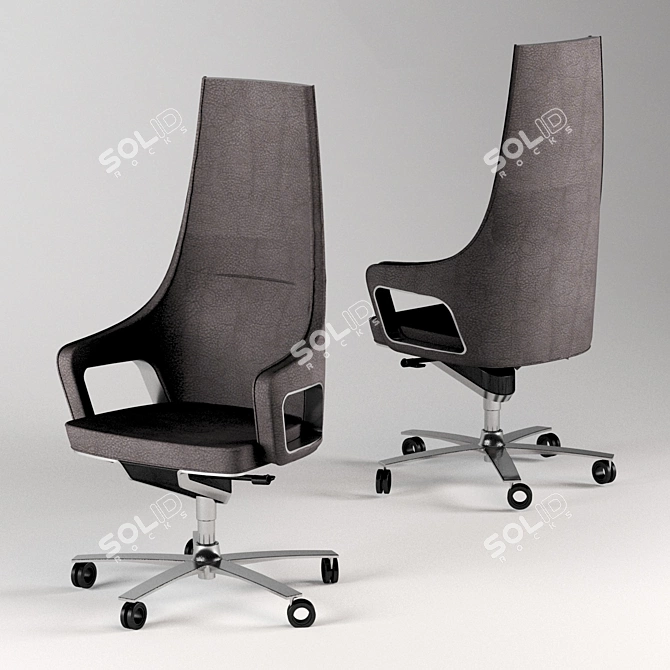 Elegant Bliss Chair 3D model image 1