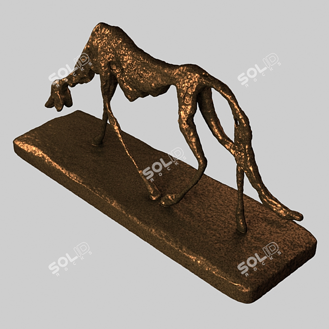 Polys 559346, Verts 279619: Sculpted Dog 3D model image 4