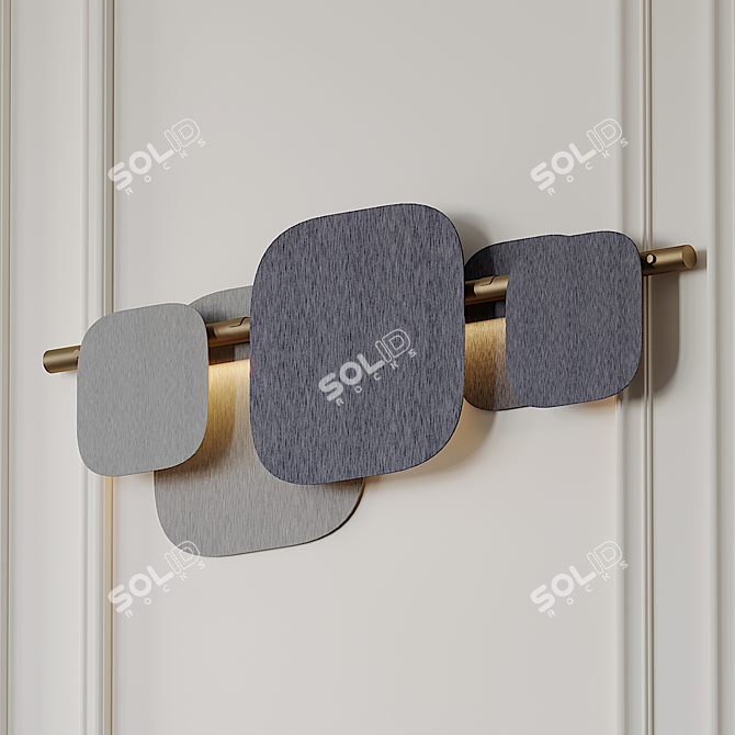 Elegant Huilu Wall Sconce 3D model image 1