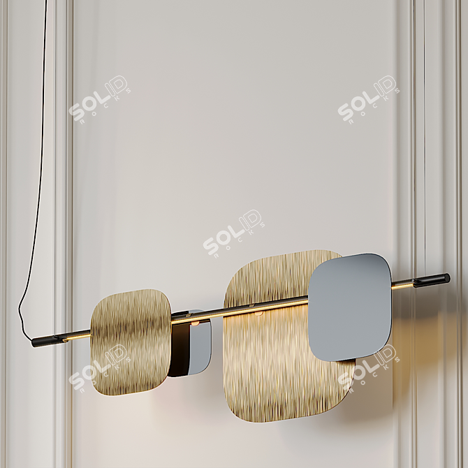 Modern Pendant Lights: Huilu L1195 and L2000 by Blond Belysning 3D model image 3