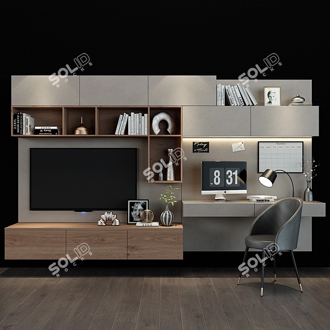 Modern TV Shelf 091       
Contemporary TV Storage       
Sleek TV Stand 091 3D model image 1