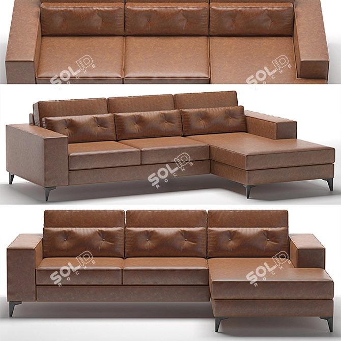 Unwrap UVW Sofa: 3DMax 2014 3D model image 1