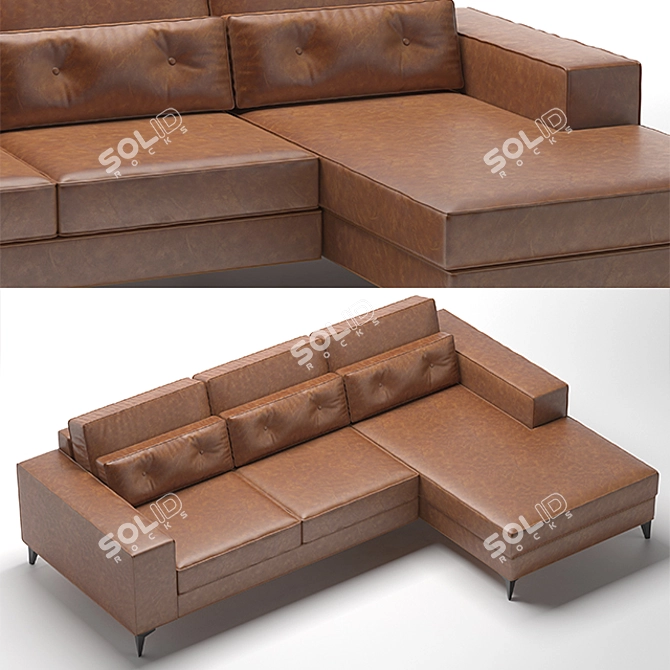 Unwrap UVW Sofa: 3DMax 2014 3D model image 2