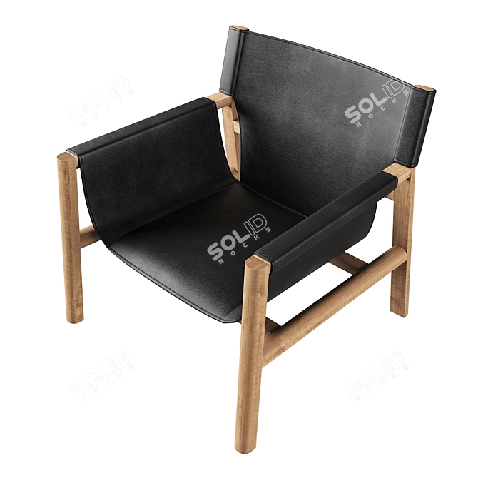 Minimalist Polys Pablo Armchair 3D model image 2