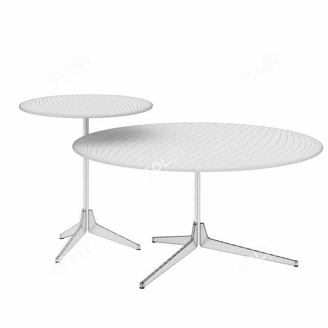 Saba Italia Hexa: Sleek and Stylish Table 3D model image 2