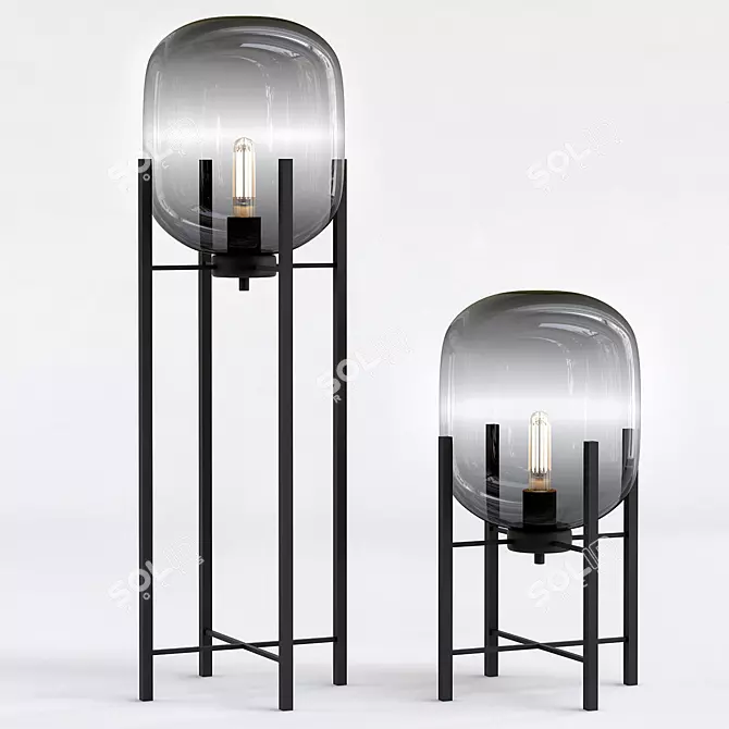 Modern Minimalist Desk Lamp: ODA by Romatti 3D model image 1