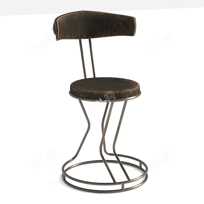Sleek Bar Chair 001 3D model image 1